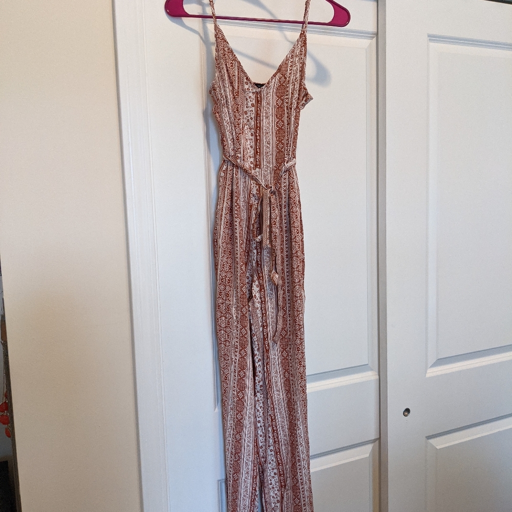 Forever 21 Jumpsuit, red and white